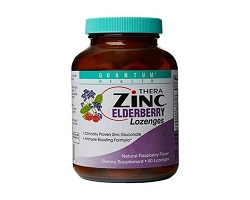 Quantum Thera Zinc Cold Relief Raspberry-Elderberry Lozenges