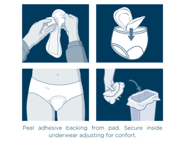 How to use Attends Discreet Bladder Control Pads