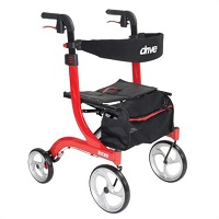 Drive Nitro Euro-Style Aluminum Four Wheel Rollator