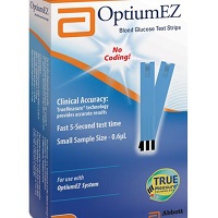 Abbott Optium EZ Blood Glucose Test Strip