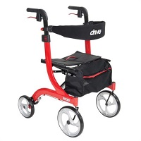 Drive Nitro Euro-Style Tall Aluminum Four Wheel Rollator