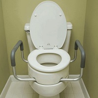 Essential Medical Toilet Seat Riser With Removable Arms
