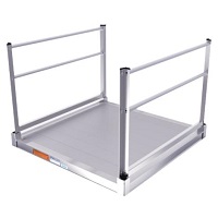   EZ Access Pathway Aluminium Modular Platform With Four Feet Handrail 