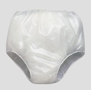 Priva waterproof vinyl pull-on pant for incontinence control