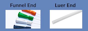 Funnel End Catheters vs. Luer End Catheters Funnel End Catheters vs. Luer End Catheters