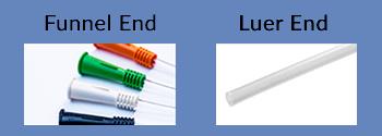 Funnel End Catheters vs. Luer End Catheters