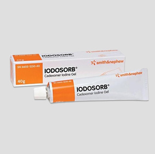 Iodosorb cadexomer iodine gel for wound healing